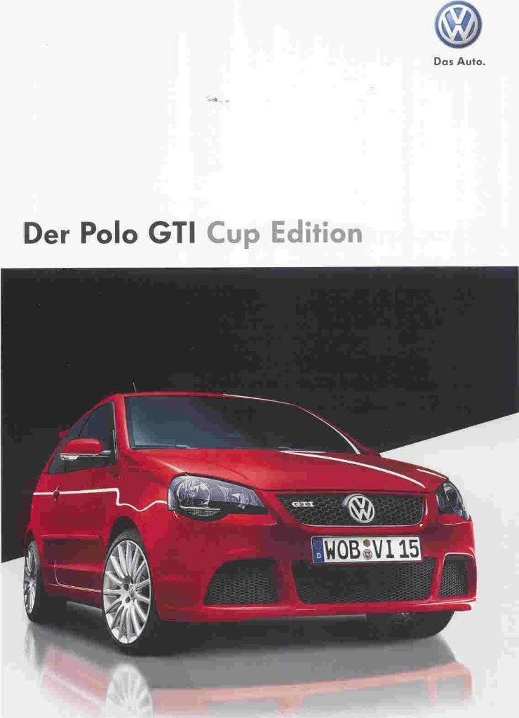 Volkswagen Polo GTI Cup Edition (nov. 2007), Ophalen of Verzenden, Nieuw, Volkswagen
