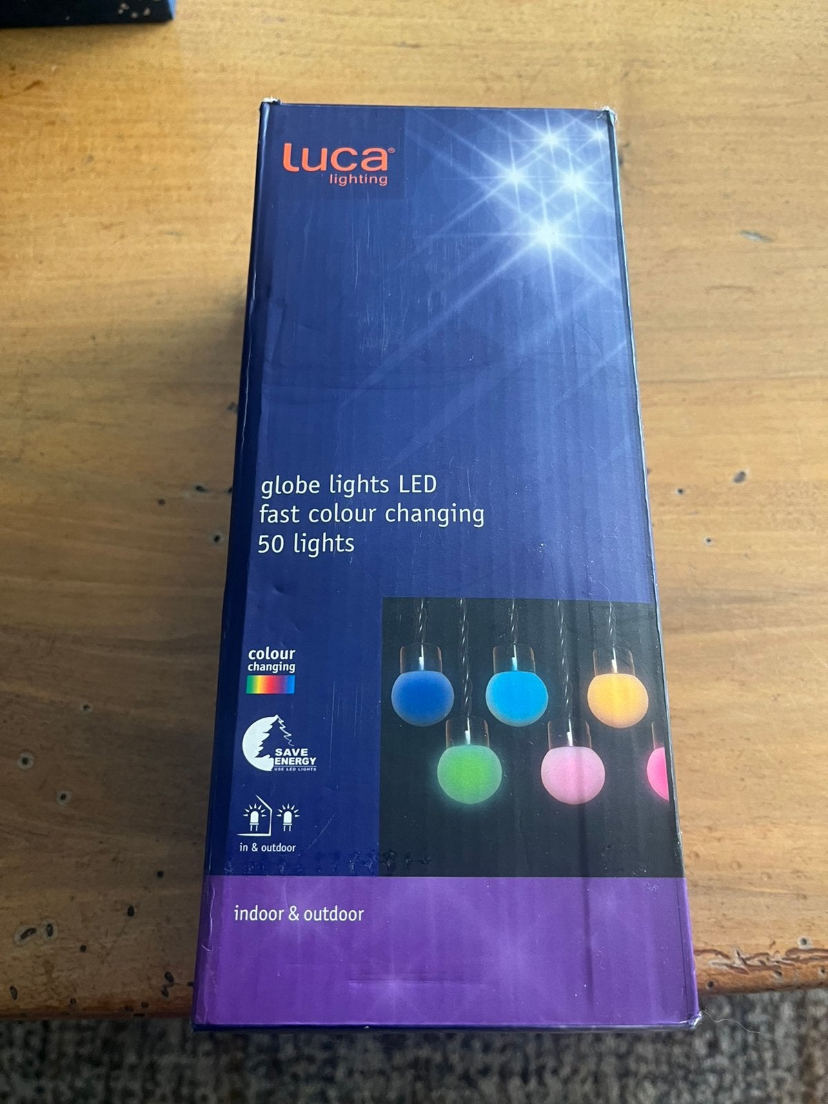 50 gekleurde lampjes Luca, Ophalen, Zo goed als nieuw, Netvoeding, Minder dan 50 watt