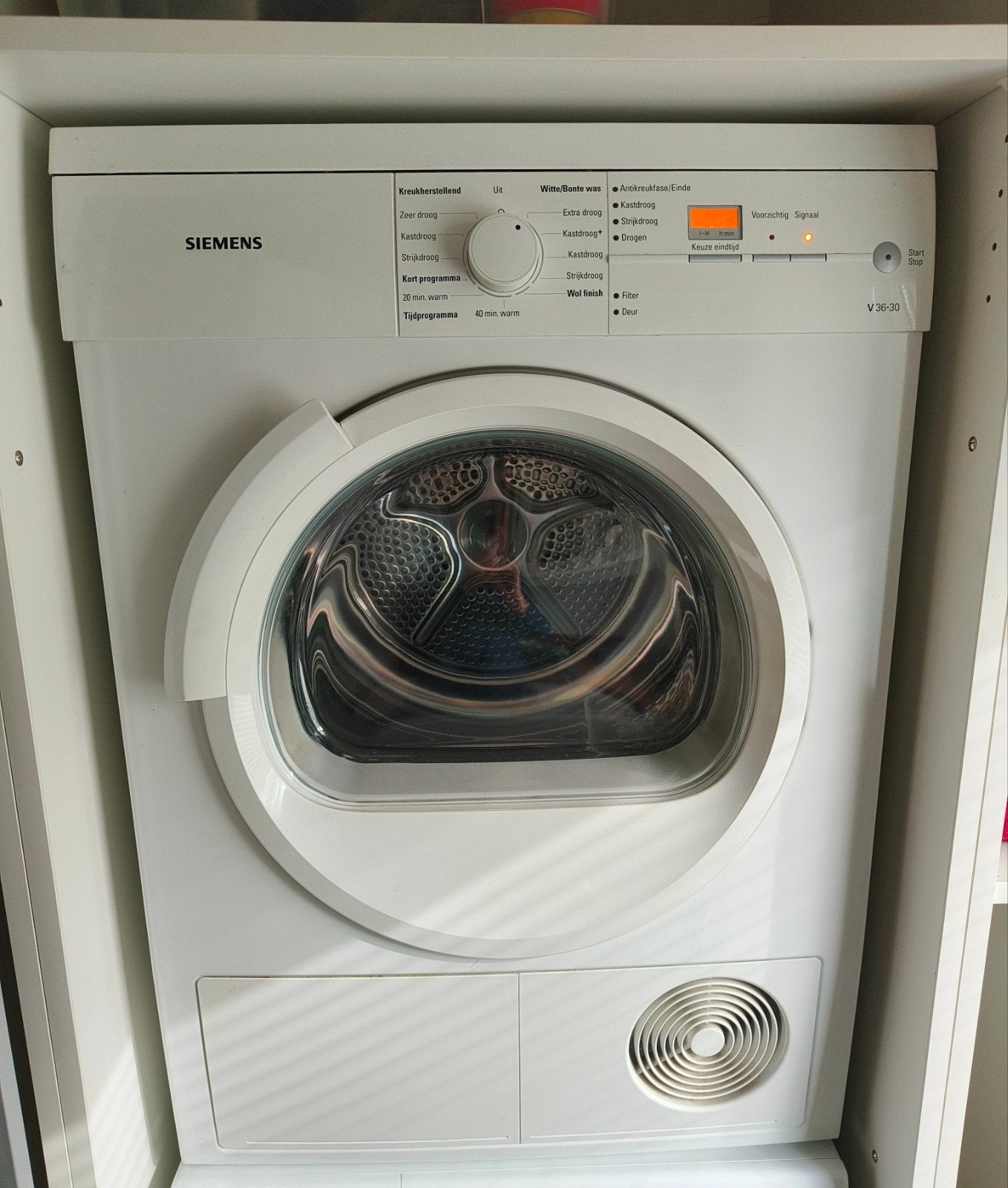 Siemens V36-30 Luchtafvoerdroger - Zeer goede staat. Groenlo, Ophalen, 6 tot 8 kg, Gebruikt, Luchtafvoer