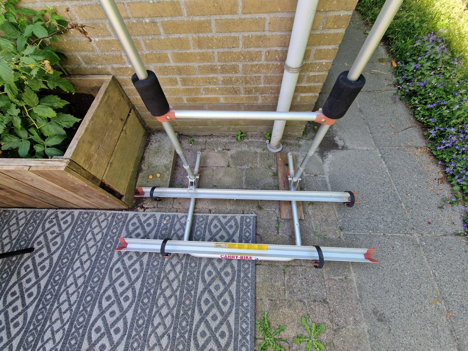 Fietsendrager voor achterop caravan of camper, Ophalen, Gebruikt