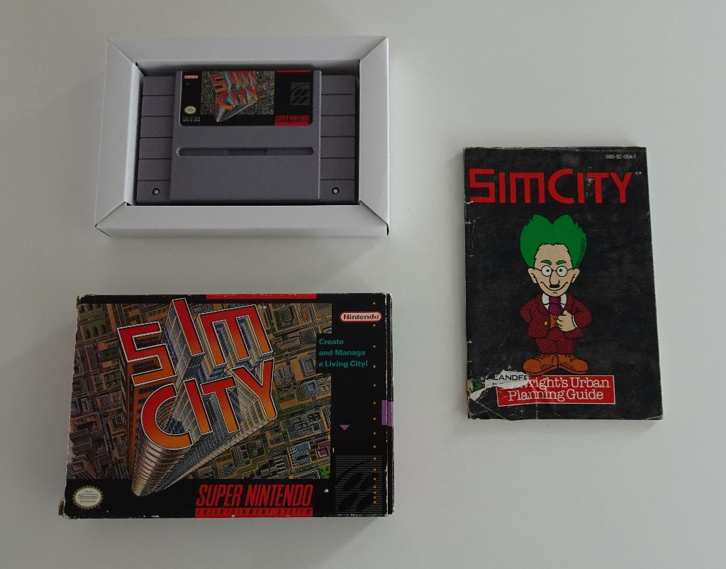 Sim City (NTSC) compleet voor Super Nintendo, 1 speler, Ophalen, Zo goed als nieuw, Vanaf 3 jaar