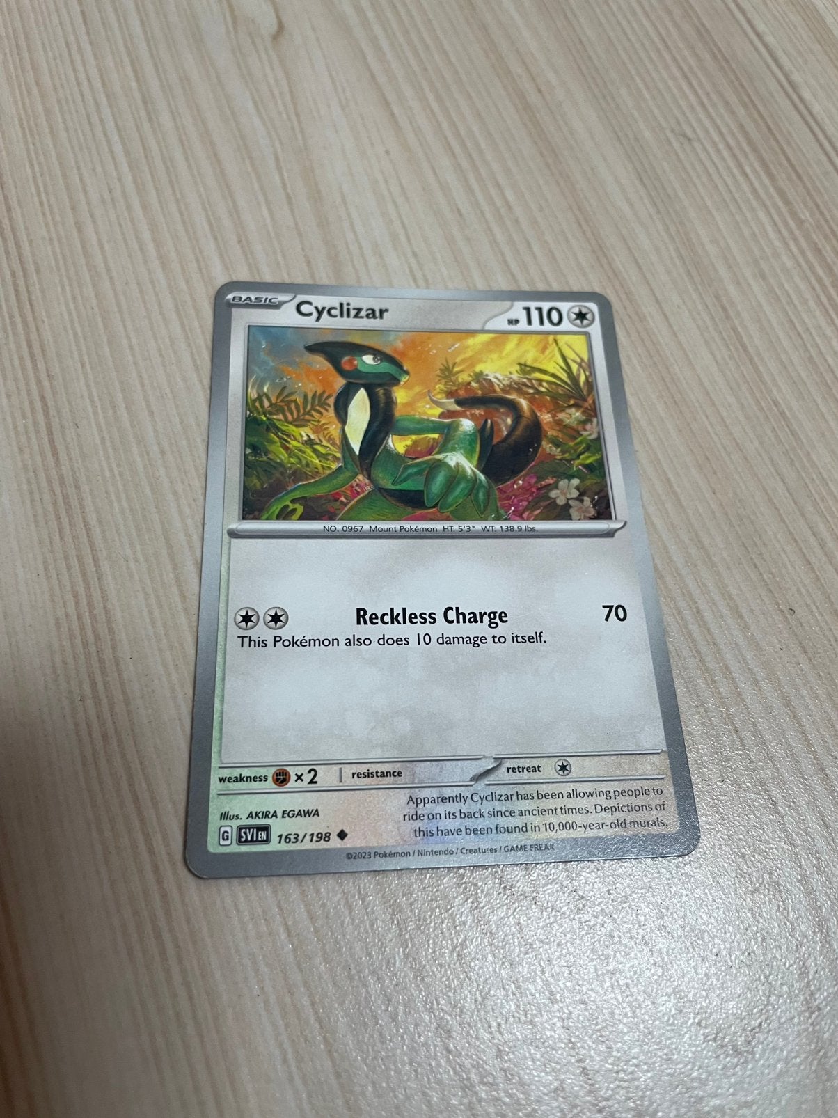 Pokémon kaart: Cyclizar, Ophalen of Verzenden, Nieuw, Losse kaart