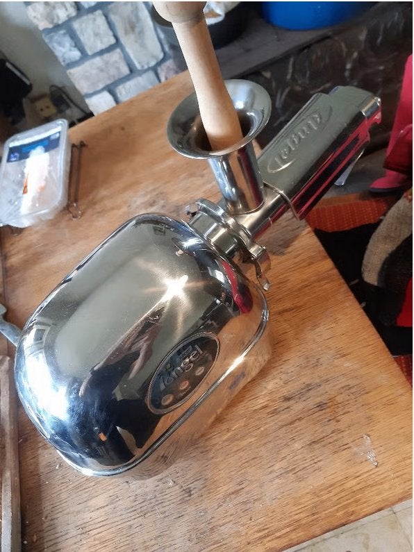 Angel Slowjuicer 7500 (slow juicer), Ophalen, Zo goed als nieuw, Elektrisch, Slowjuicer