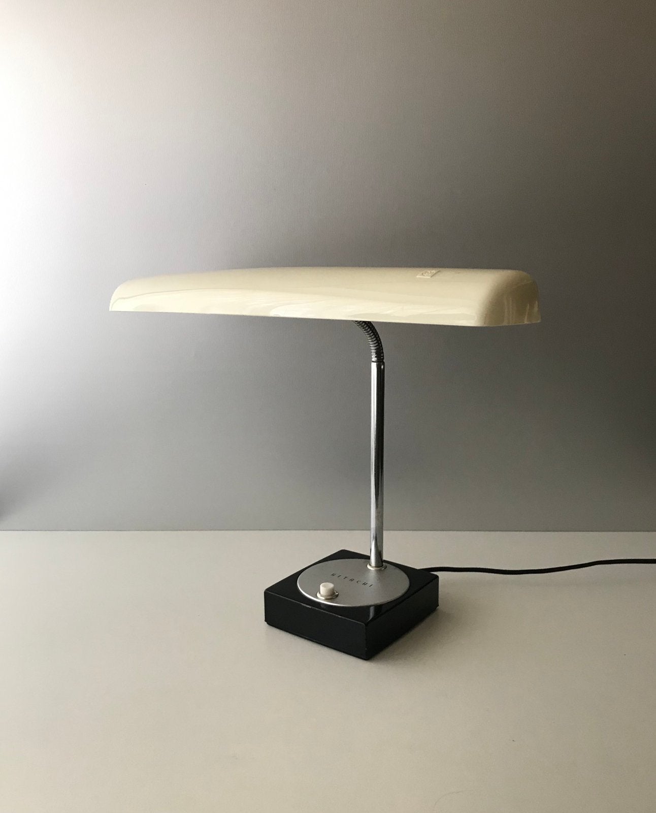 Hitachi moon light desk lamp 60s silence of the lamps, Bureaulamp, Vintage, E14 (klein), Ophalen of Verzenden