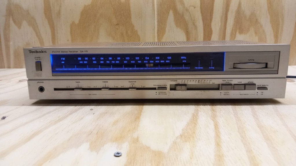 Technics SA-110 FM/AM Stereo Receiver - Vintage Audio, Audio, Tv en Foto, Versterkers en Receivers, Zo goed als nieuw, Ophalen