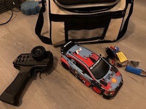 Carisma GT24 Hyundai i20 WRC 1:24 Brushless 4WD RC + accus, Ophalen of Verzenden, Zo goed als nieuw, Auto, Overige merken
