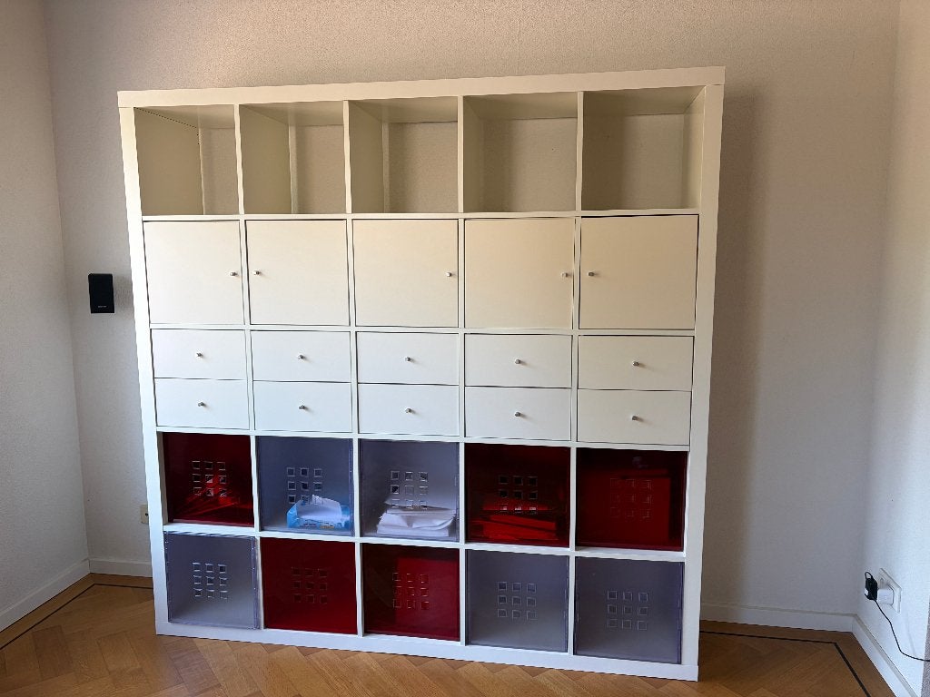 IKEA EXPEDIT 184,5184,5 cm – 10 lades, 5 deuren en 8 bakken, Ophalen, Gebruikt, 150 tot 200 cm, 150 tot 200 cm