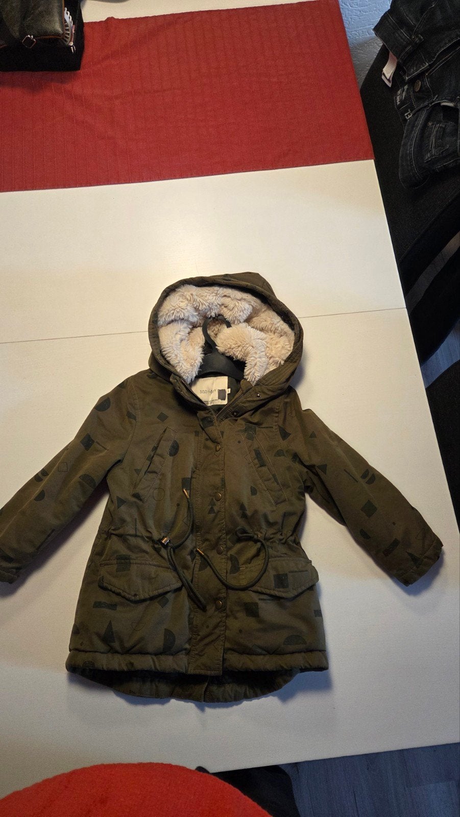 Sissy-Boy Kinderparka - 98-104 Groen met teddy voering, Ophalen of Verzenden, Gebruikt, Sissy-Boy, Jongen of Meisje