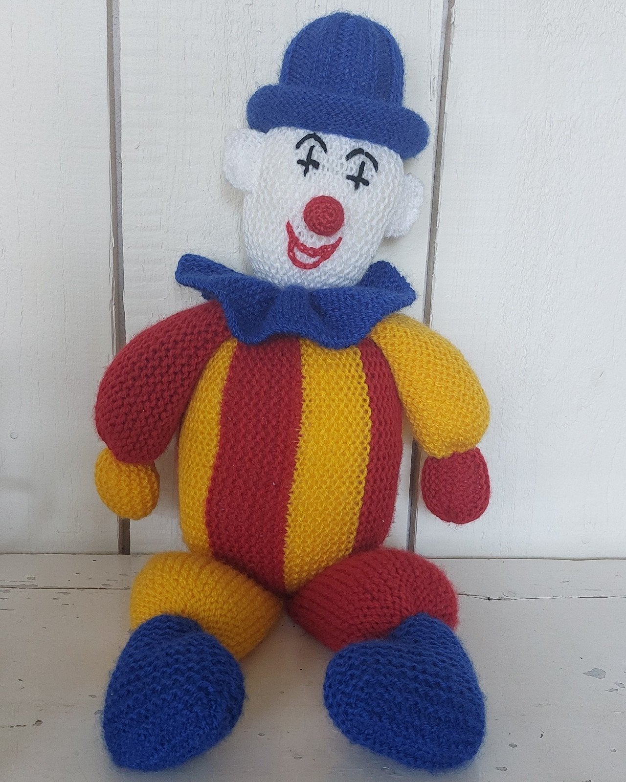 vintage knuffel clown pippo circus kinderkamer stylist, Ophalen of Verzenden, Overige typen