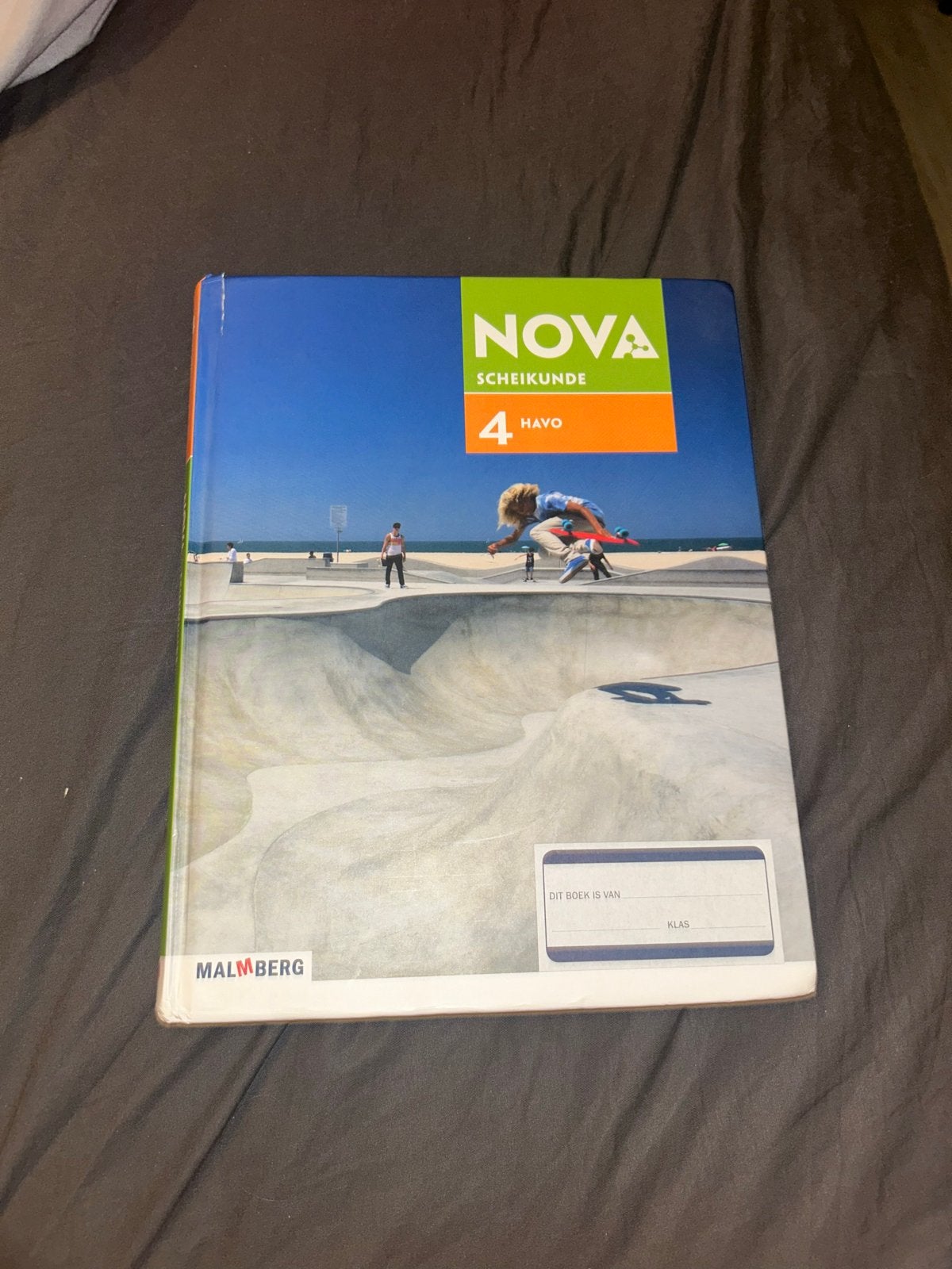 NOVA Scheikunde 4 HAVO Malmberg lesboek, Ophalen of Verzenden, Zo goed als nieuw, HAVO, Scheikunde
