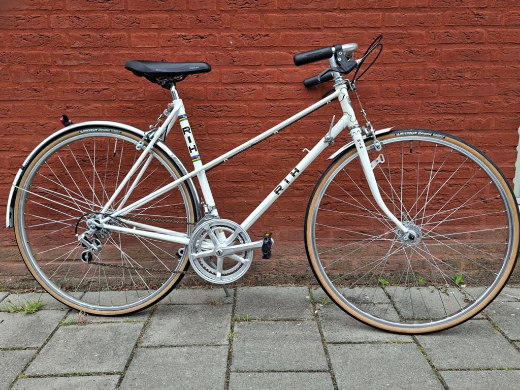 Vintage RIH  Mixte frame sportfiets  53cm Gerestaureerd., 28 inch, 10 tot 15 versnellingen, Velgrem, Ophalen