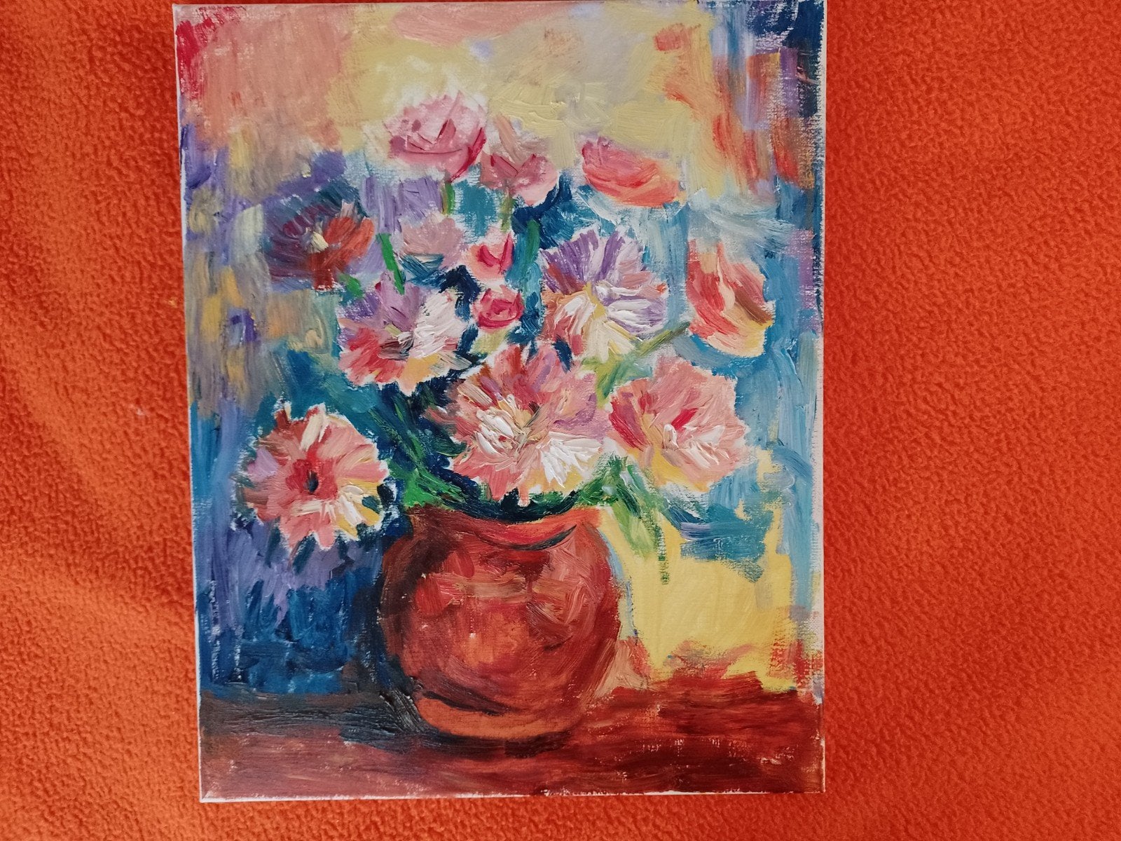 schilderij olieverf op doek, Ophalen of Verzenden
