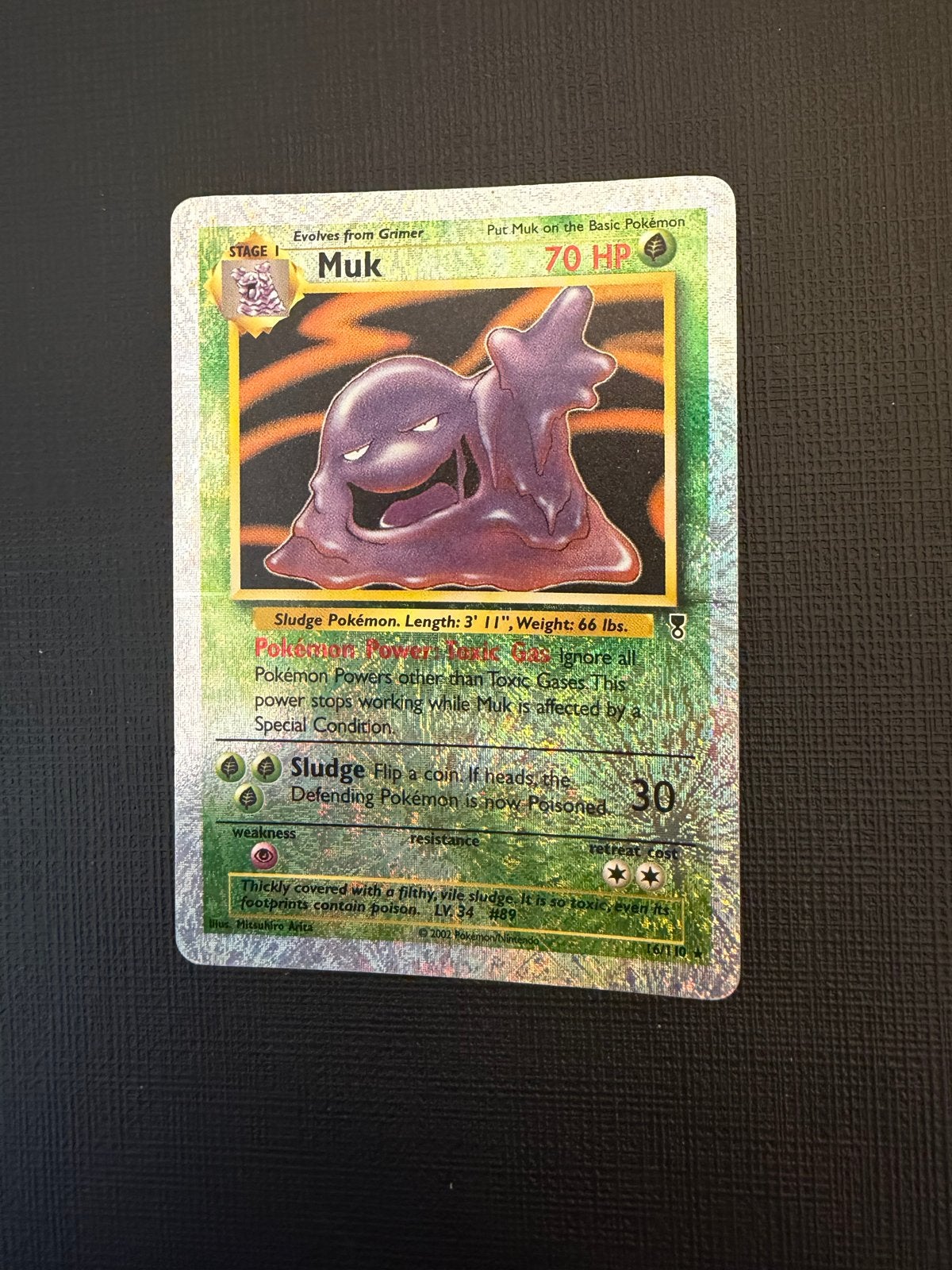 Pokémon Muk legendary collection reverse holo Kaart, Hobby en Vrije tijd, Ophalen, Zo goed als nieuw, Losse kaart, Foil