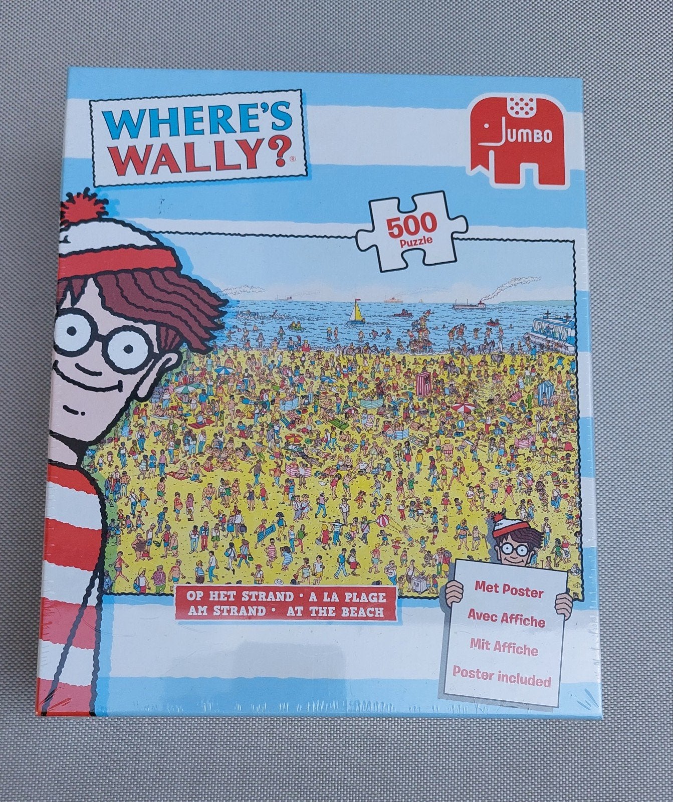 Legpuzzel Where's Wally? 500 stukjes, Ophalen of Verzenden, 500 t/m 1500 stukjes, Nieuw
