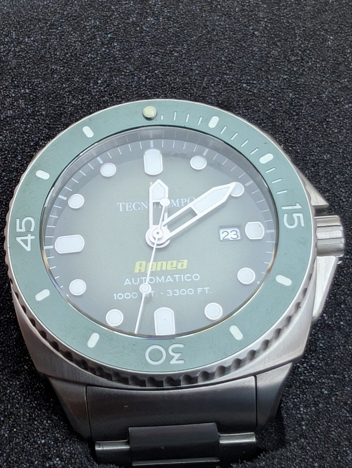 Technotempo Apnea Automatic 1000mt 3300 Ft nr 66/100, Staal, Staal, Polshorloge, Nieuw