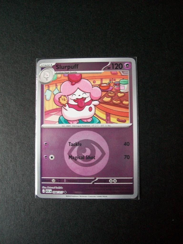 2073. Nieuwe Pokemon Kaart holofoil SLURPUFF HP120 (094/217), Verzenden, Nieuw, Losse kaart, Foil