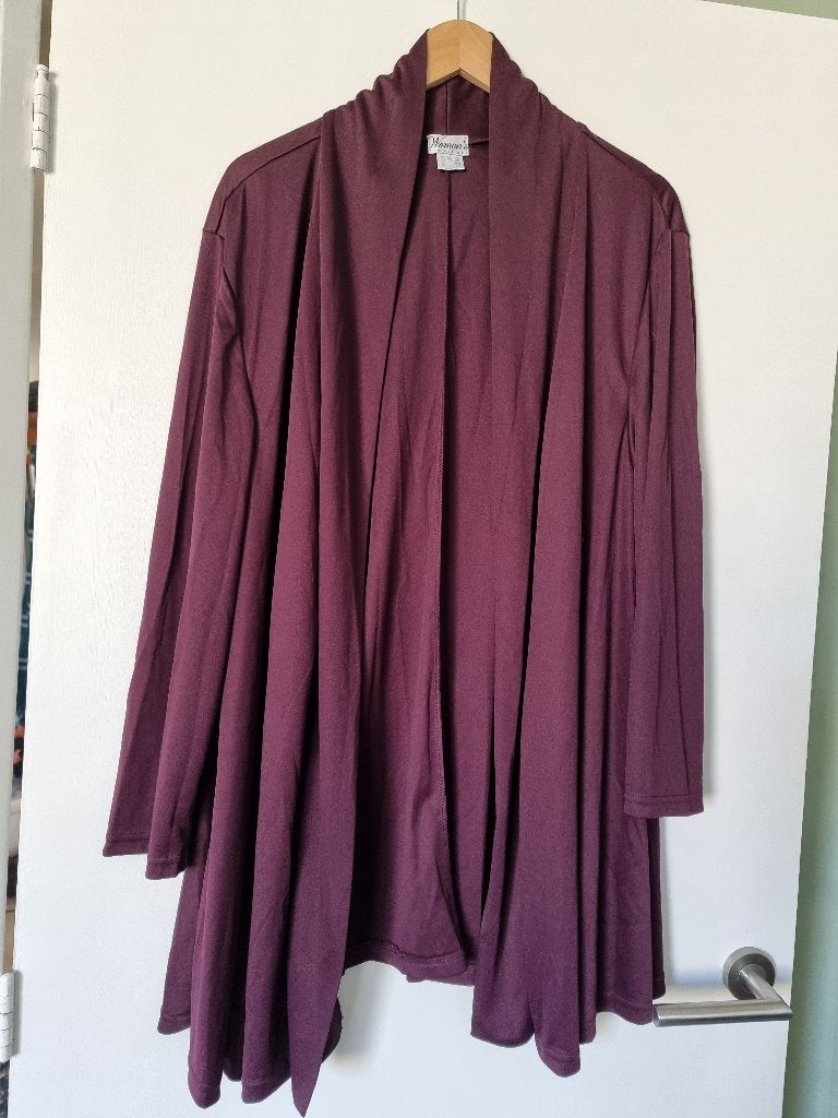Dames Vest, Paars - Maat 52/54, Ophalen of Verzenden, Zo goed als nieuw, Paars, Trui of Vest