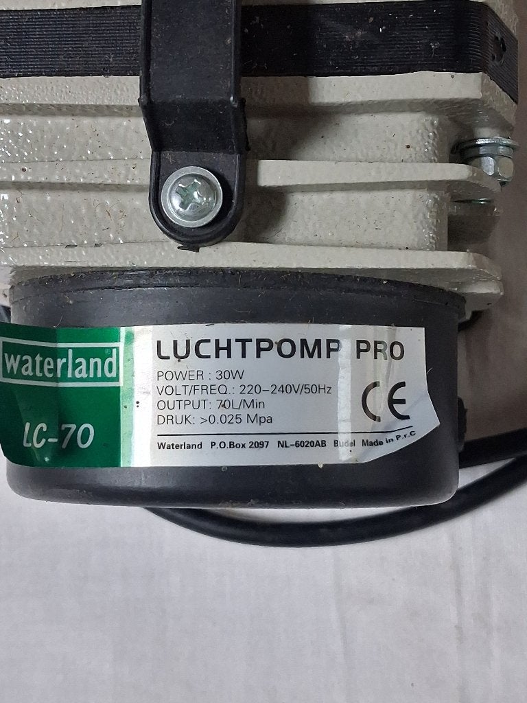 luchtpomp vijver / aquarium, Tuin en Terras, Vijver-toebehoren, Ophalen, Gebruikt, Vijverpomp