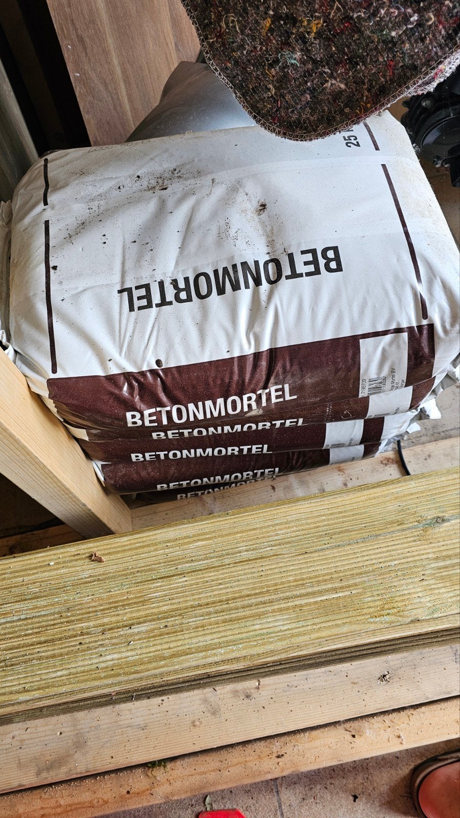 Betonmortel 6 zakken à 25kg, Doe-het-zelf en Verbouw, Ophalen, Nieuw