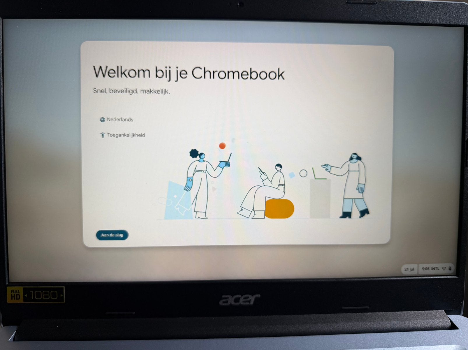 Acer Chromebook 314 - Zo goed als nieuw, 14 inch, 4 GB of minder, 64 GB, Verzenden