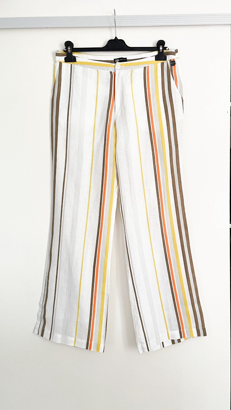 Mooie linnen broek van Didi 38, Kleding | Dames, Broeken en Pantalons, Zo goed als nieuw, Maat 38/40 (M), Meerkleurig, Lang, Ophalen of Verzenden