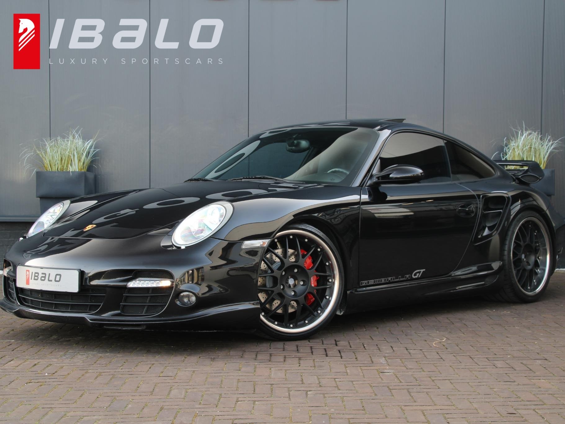 Porsche 911 3.6 Turbo Gemballa 550 GT, Auto's, Porsche, Gebruikt, Zwart, 4 stoelen, Zwart