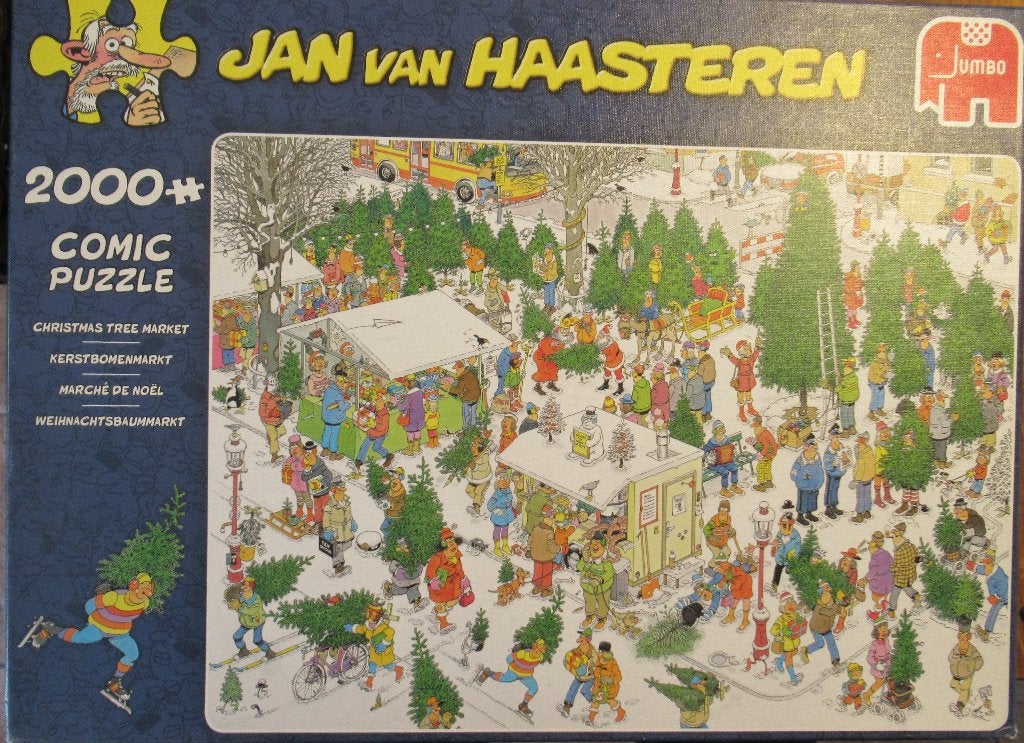 Jan van Haasteren - Kerstbomenmarkt, Ophalen of Verzenden, Meer dan 1500 stukjes, Zo goed als nieuw