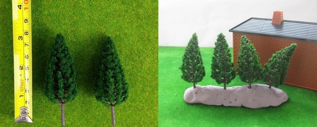 10 pijnbomen-conifeer 7,8 cm hoog (325), Hobby en Vrije tijd, Modeltreinen | N-Spoor, Nieuw, Natuur, Gelijkstroom, Overige merken