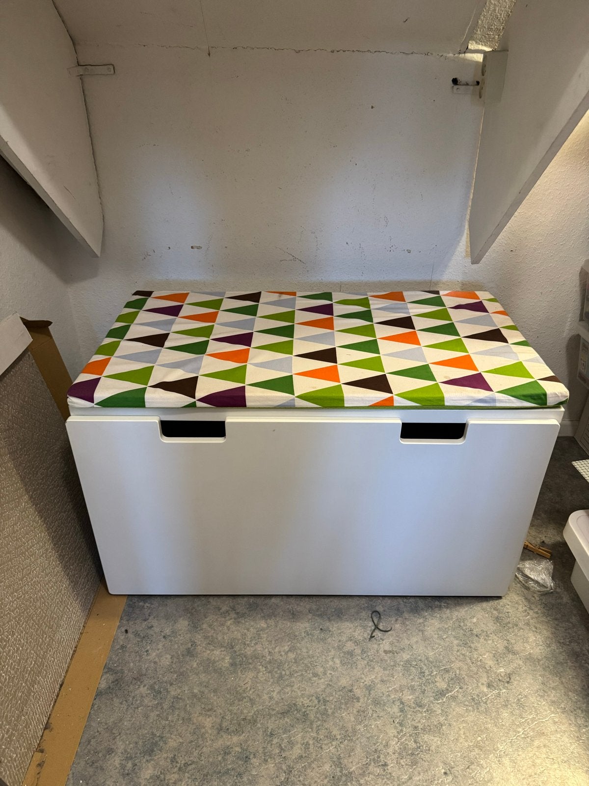 IKEA STUVA MALAD Opbergbank/speelgoedkist met Kussen, Ophalen, Gebruikt