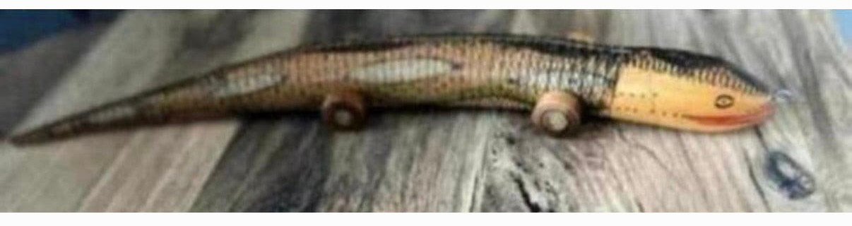Houten krokodil, salamander , slang, Ophalen of Verzenden, Zo goed als nieuw, Duw- of Trekspeelgoed