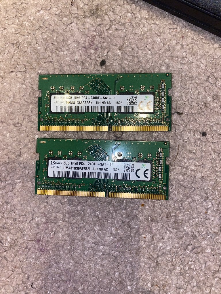 2x 8GB SK hynix DDR4 2400MHz SO-DIMM, DDR4, Ophalen of Verzenden, Zo goed als nieuw, Laptop