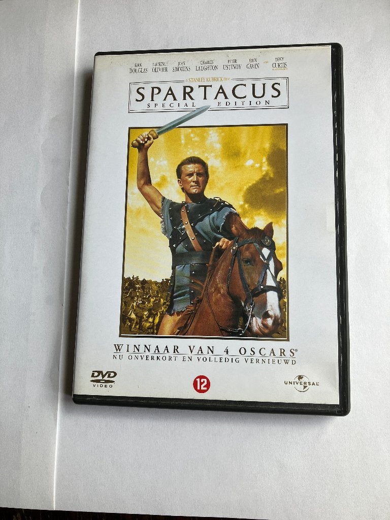spartacus dvd (2 DVD's special edition) 1960 klassieker, Alle leeftijden, Ophalen of Verzenden, Zo goed als nieuw, 1940 tot 1960