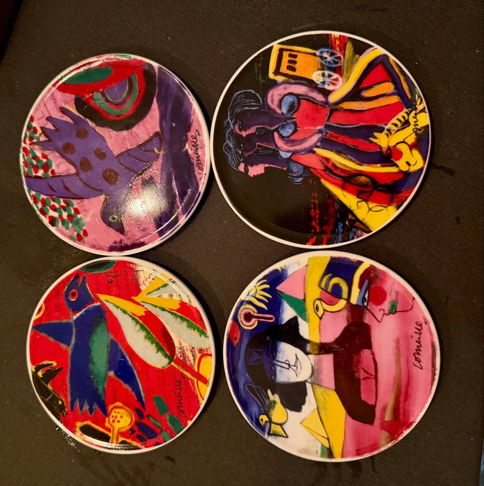Guillaume Corneille Cobra Onderzetters - Set van 4, Ophalen of Verzenden