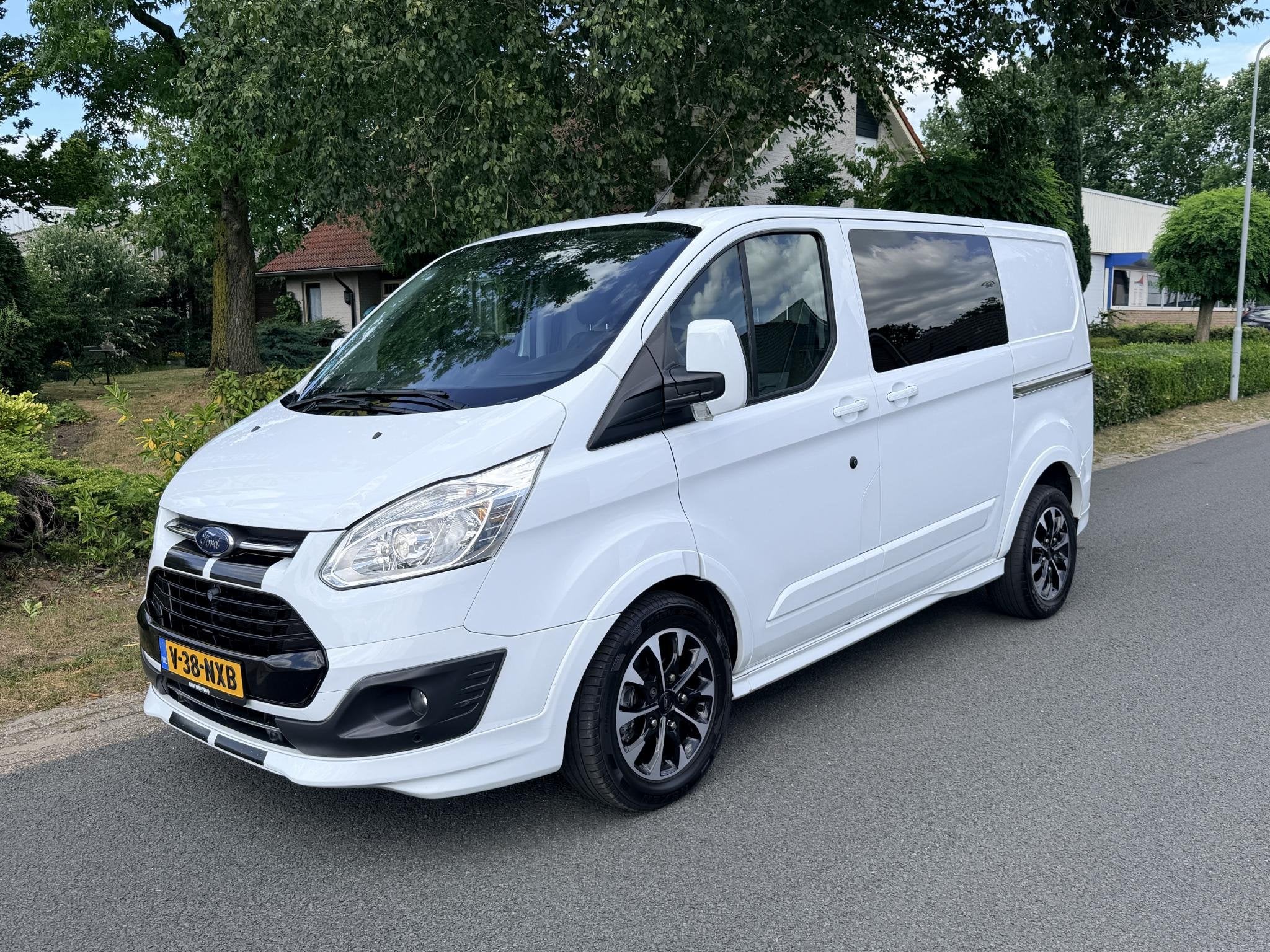 Ford Transit Custom 2.0 TDCI Sport 170PK Automaat•Leder•, Auto's, Euro 6, 4 cilinders, 1650 kg, Bedrijf