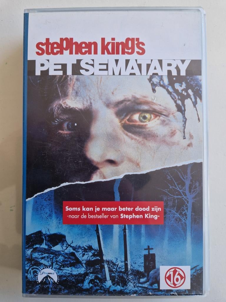 Stephen King's PET SEMATARY [VHS] Horror, Vanaf 16 jaar, Verzenden, Gebruikt, Horror