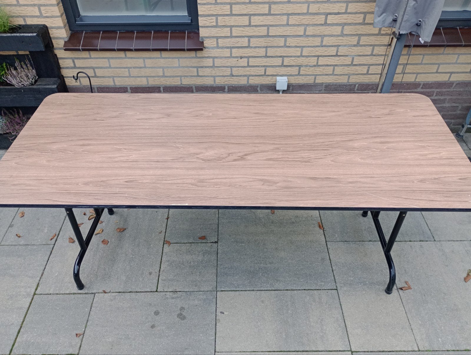 buffet klaptafel, Ophalen, Gebruikt, Rechthoekig, Aluminium