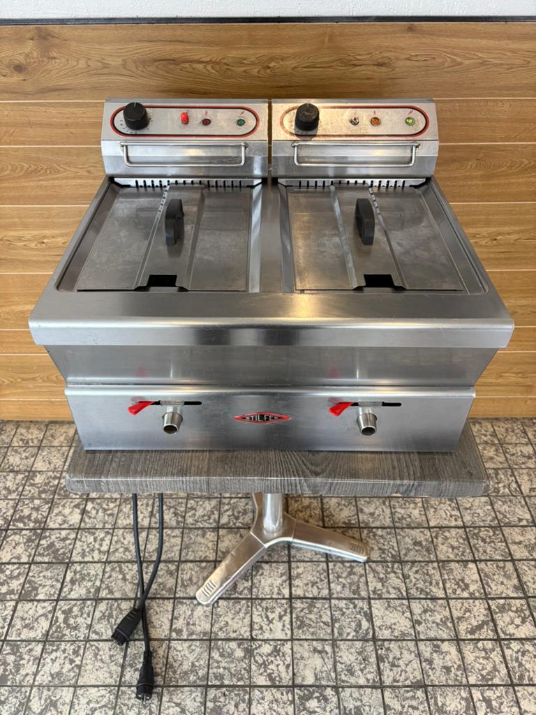 stilfer frituese frituur 2x 220v, Ophalen of Verzenden, Gebruikt
