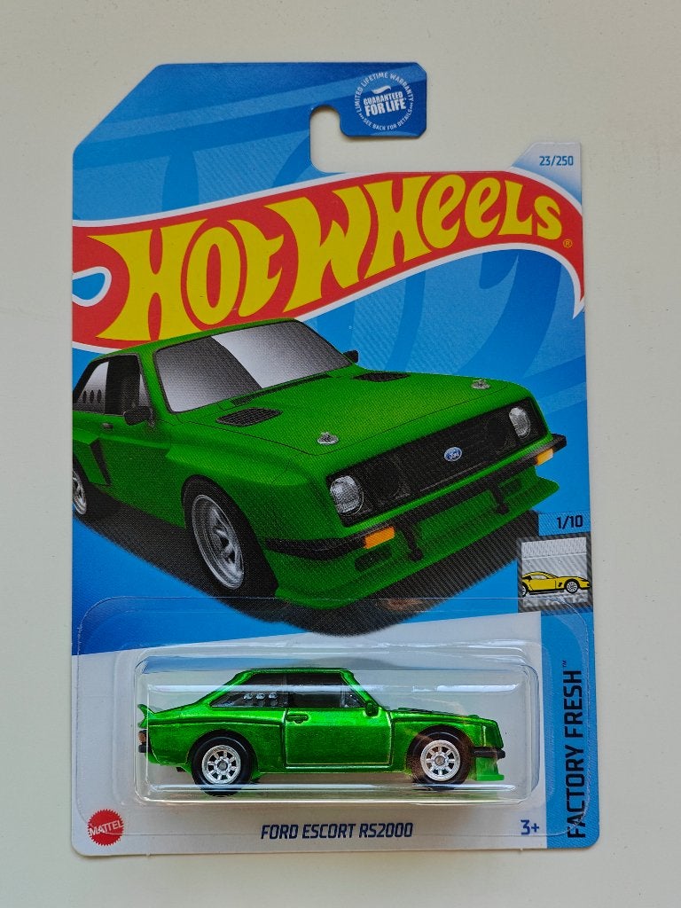 Hot Wheels Ford Escort RS2000 Groen STH Super Treasure Hunt, Hobby en Vrije tijd, Ophalen of Verzenden, Nieuw, Auto