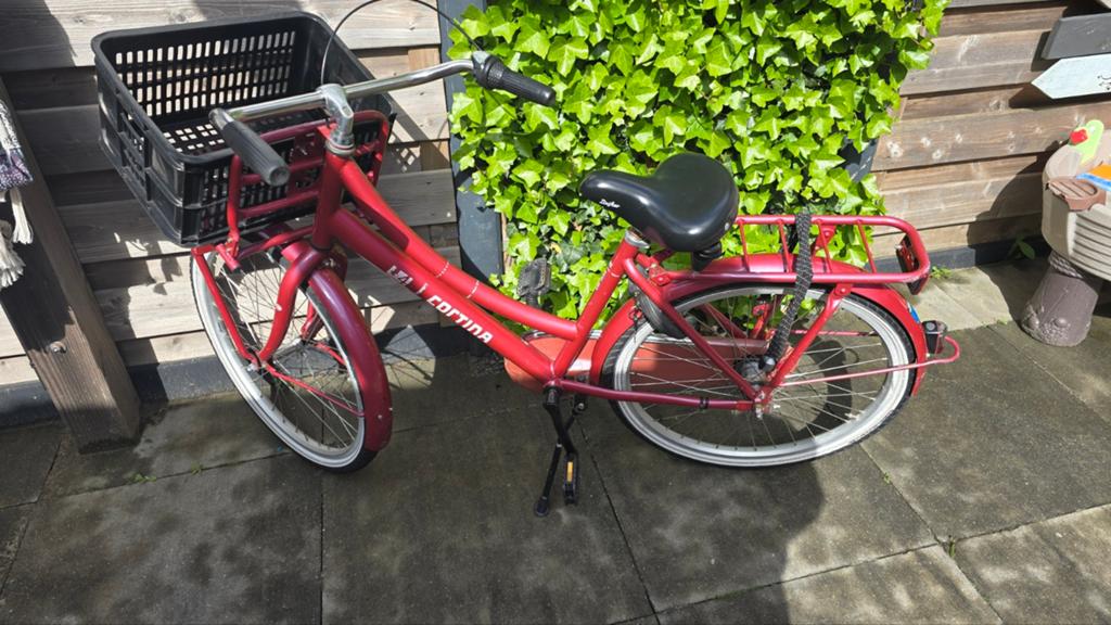 Cortina u4 fiets 24 inch met mandje., Ophalen, Gebruikt, Cortina, Terugtraprem