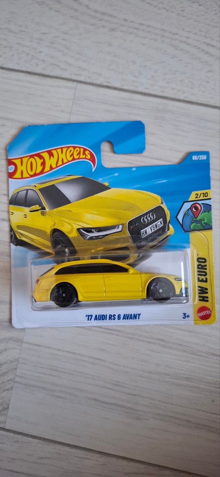 Hot Wheels '17 Audi RS 6 Avant - Geel, Ophalen of Verzenden
