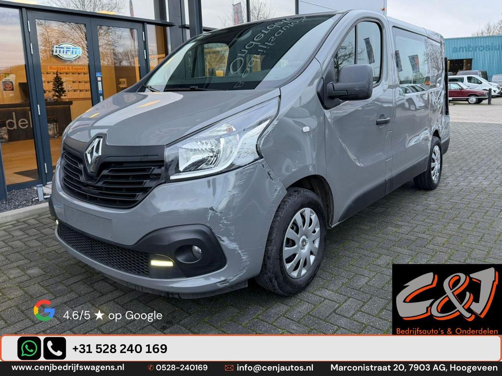 Renault Trafic L1H1 1.6 dCi 145 Energy Confort DC 2.9T schad, Overige carrosserieën, Zilver of Grijs, 1600 cc, Renault