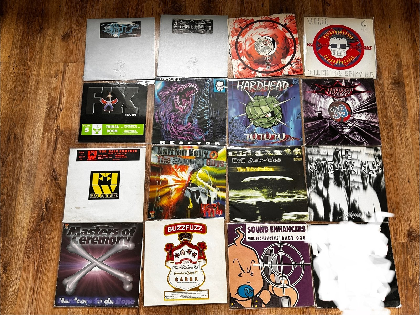16x hardcore vinyl, Cd's en Dvd's, Ophalen of Verzenden, Zo goed als nieuw, 12 inch