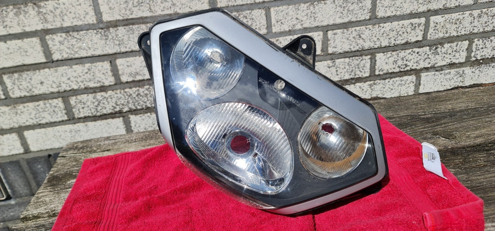 Koplamp Aprilia RSV Mille Gen1 - Gebruikt met barst, Ophalen of Verzenden, Gebruikt