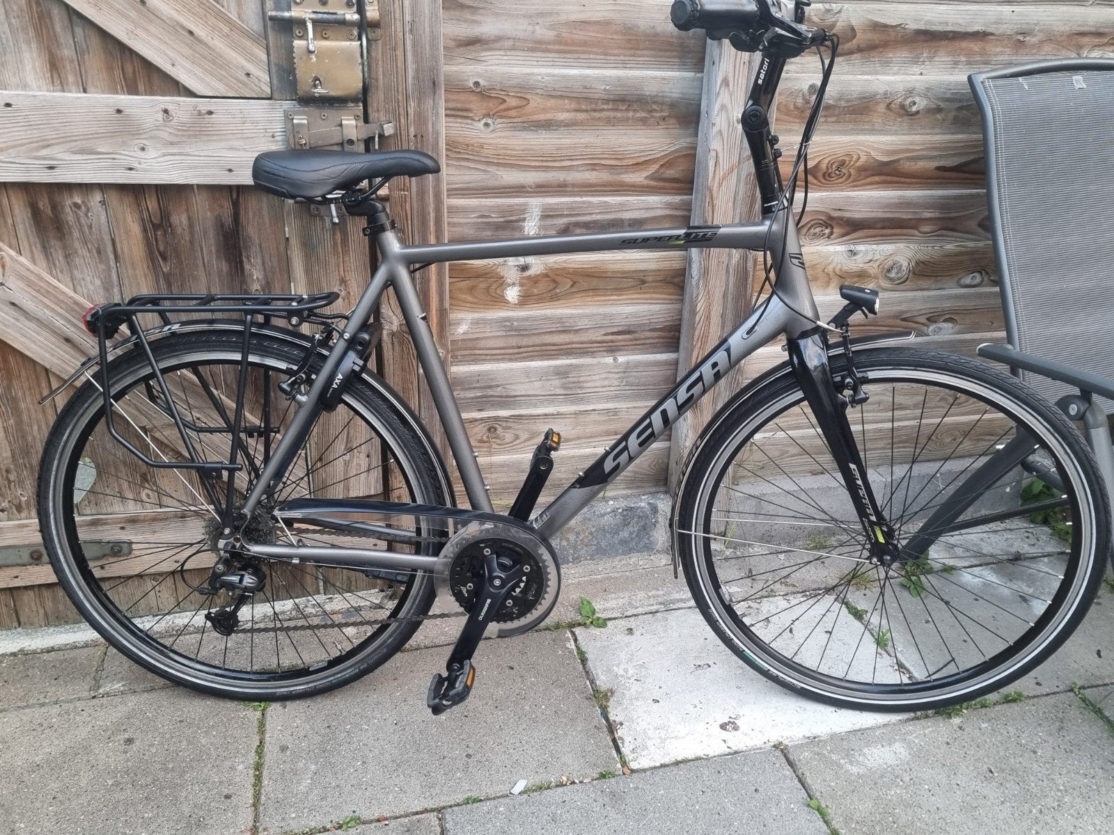 Sensa Superlite Hybride Fiets - Shimano Deore/Alivio, Overige merken, 28 inch, Gebruikt, Velgrem