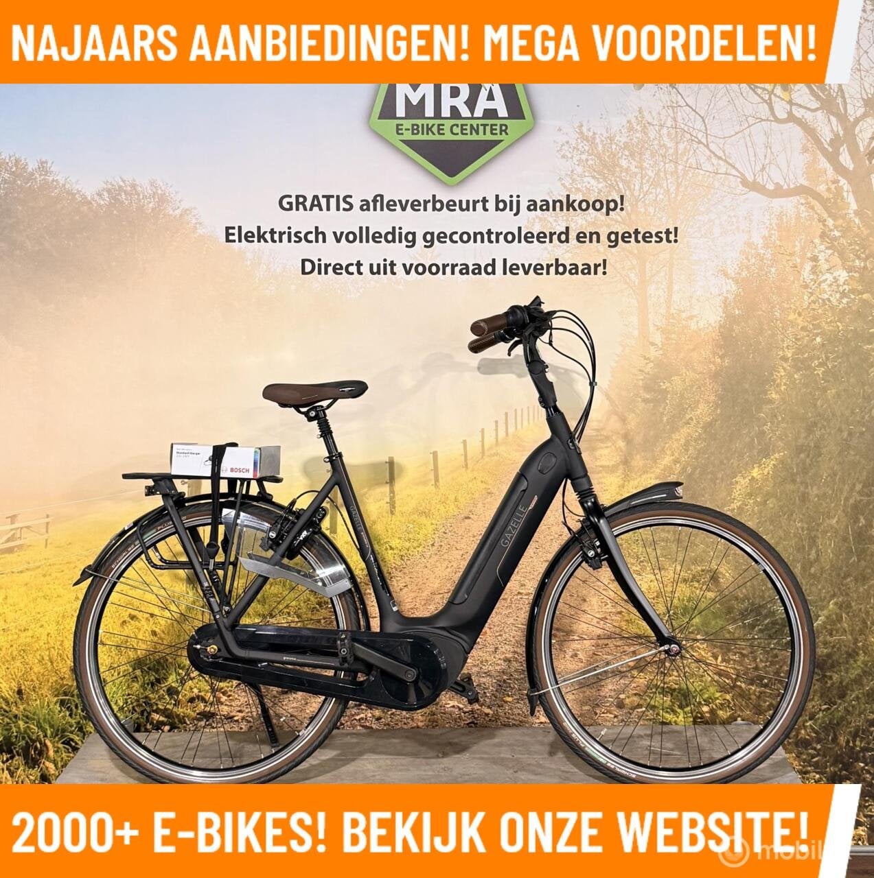 Gazelle Grenoble Elektrische fiets met BOSCH midden motor!, 55 tot 59 cm, Zo goed als nieuw, 50 km per accu of meer, Gazelle