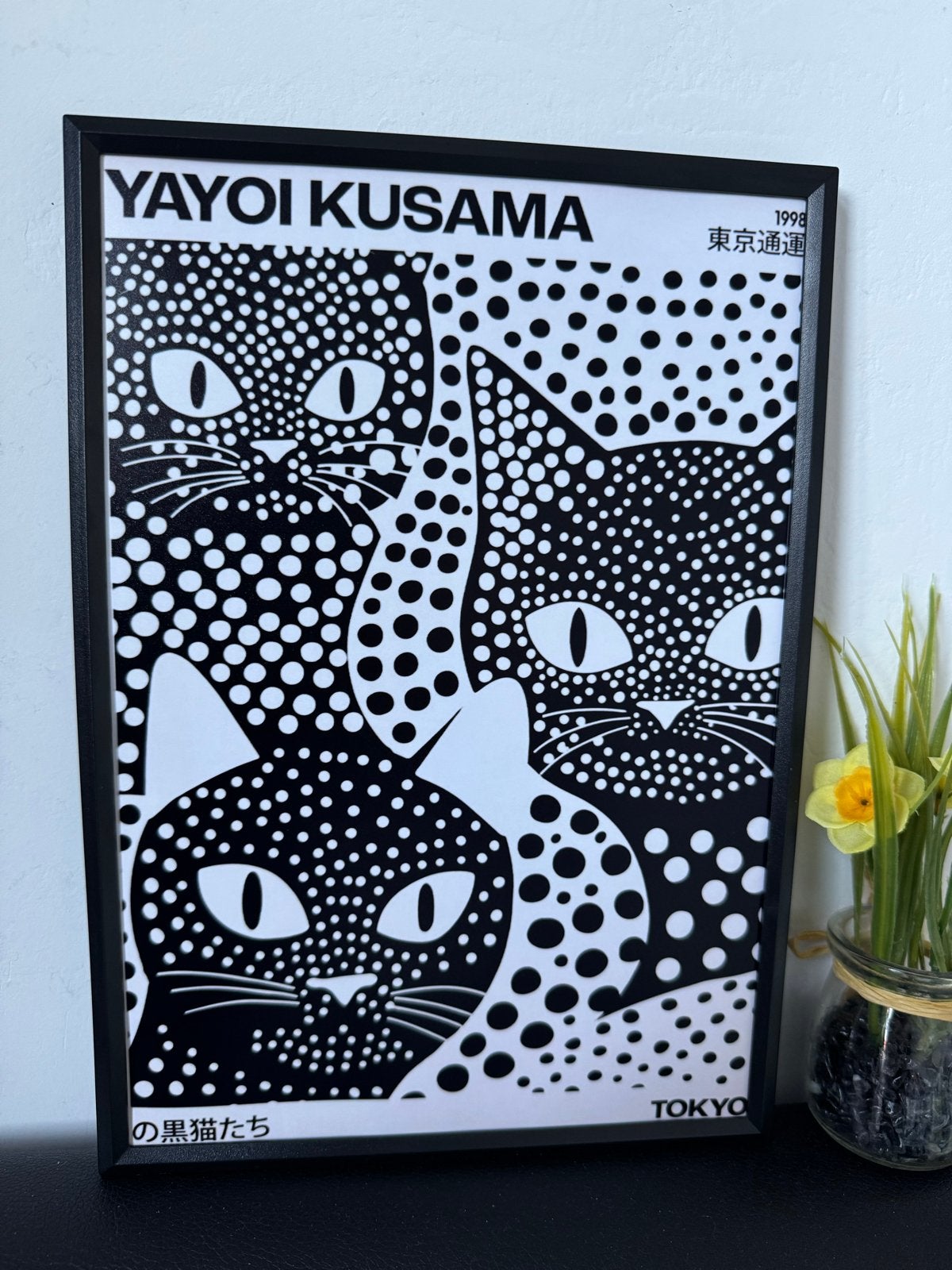 Yayoi Kusama Poster 21x30cm ingelijst, Minder dan 50 cm, Nieuw, Ophalen of Verzenden, Foto of Poster