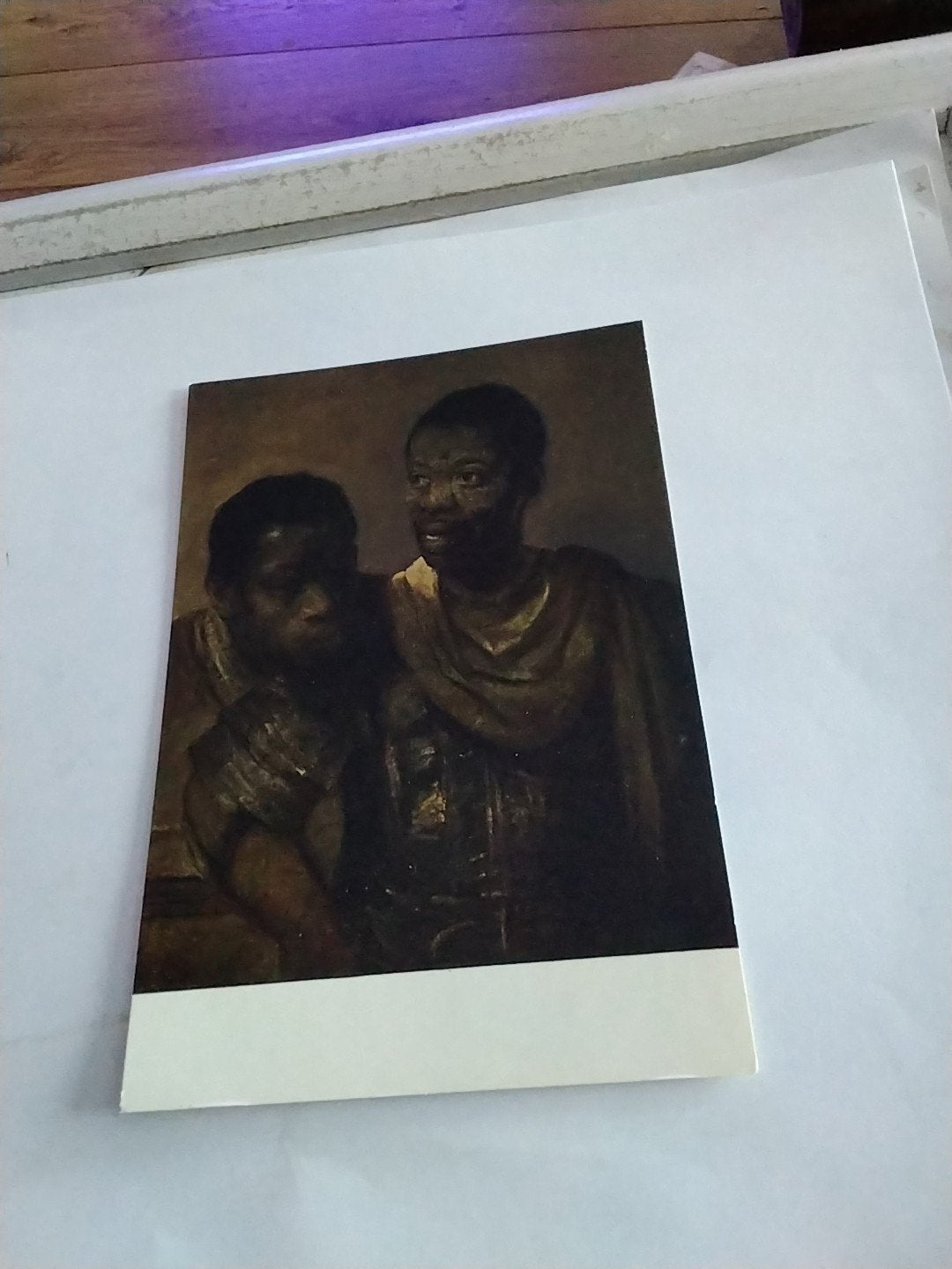Ansichtkaart Rembrandt - De twee negers - Mauritshuis, Verzamelen, Ophalen of Verzenden