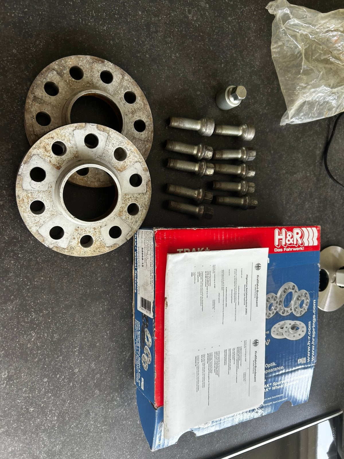 Spoorverbreders 5x112 vw audi seat elk 1,5cm topstaat, Ophalen of Verzenden, Audi