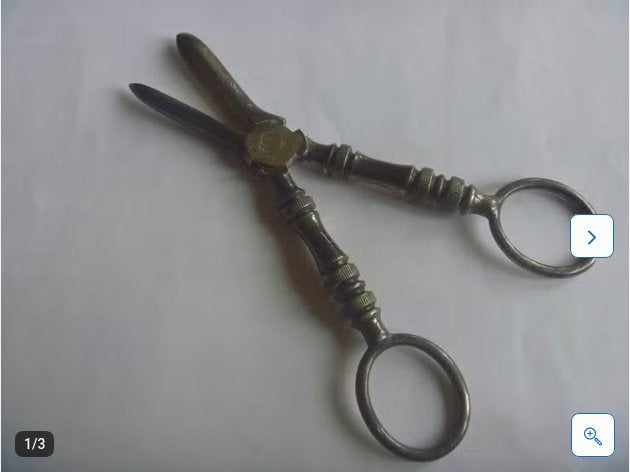 Antieke verzilverde druivenschaar., Antiek en Kunst, Ophalen of Verzenden
