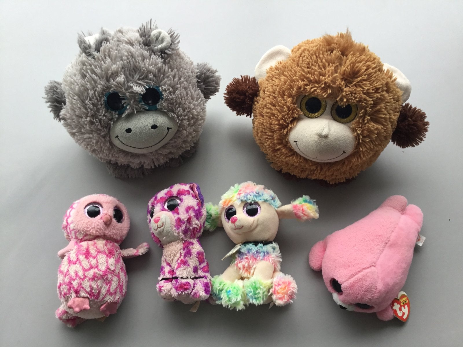 Ty Beanie knuffels - diverse dieren, Overige karakters, Overige typen, Ophalen of Verzenden, Roze